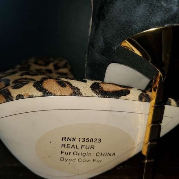 NEW Leopard Print Calf Ankle Boot - Picture 5 of 8